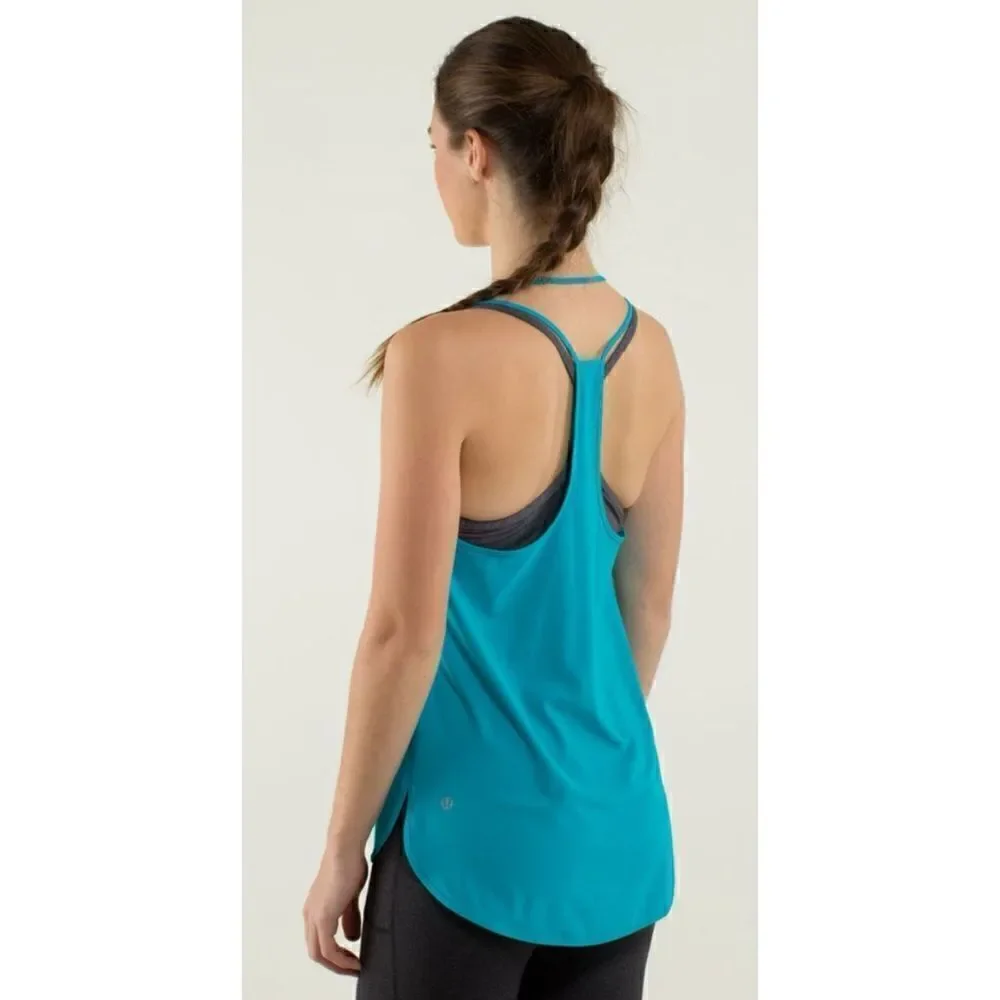 Lululemon Womens Size 6 Coastal Tank Indian Teal
